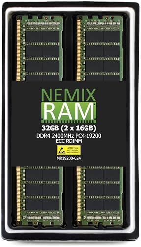 Amazon.co.jp: NEMIX RAM 32GB (2X16GB) DDR4 2400MHZ PC4-19200 2Rx4